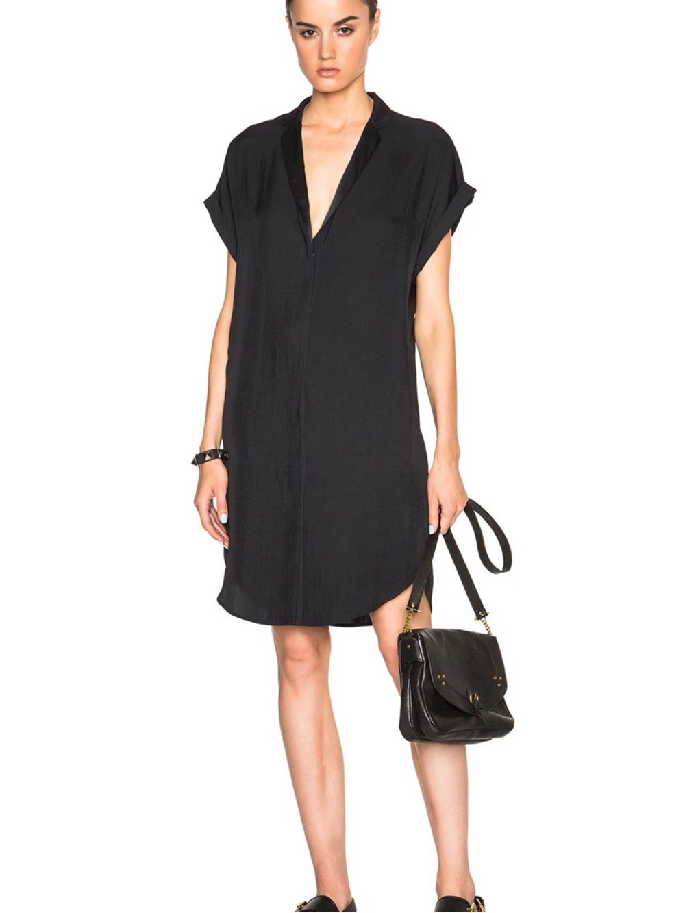 Rag & Bone Cooper Mini Dress in Black Sz 6